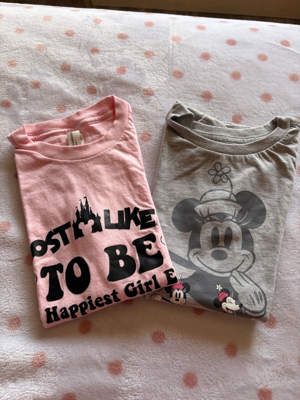 Girls' Disney Bundle - Minnie shirt and personalized Disney shirt